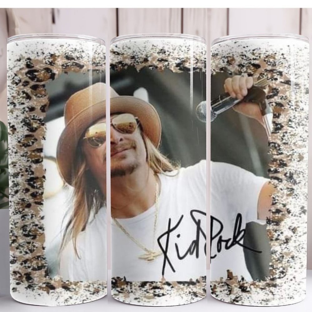Kid Rock Animal Print 20oz Skinny Tumbler Insulated Cup